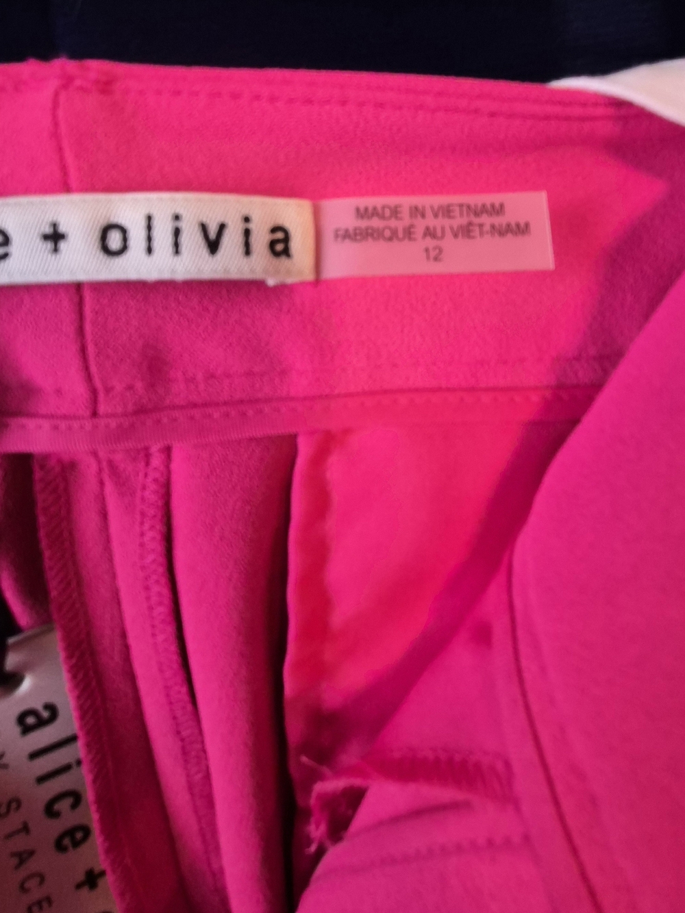 Alice + Olivia Fuchsia High-Waist Wide-Leg Trousers - Picture 6 of 15